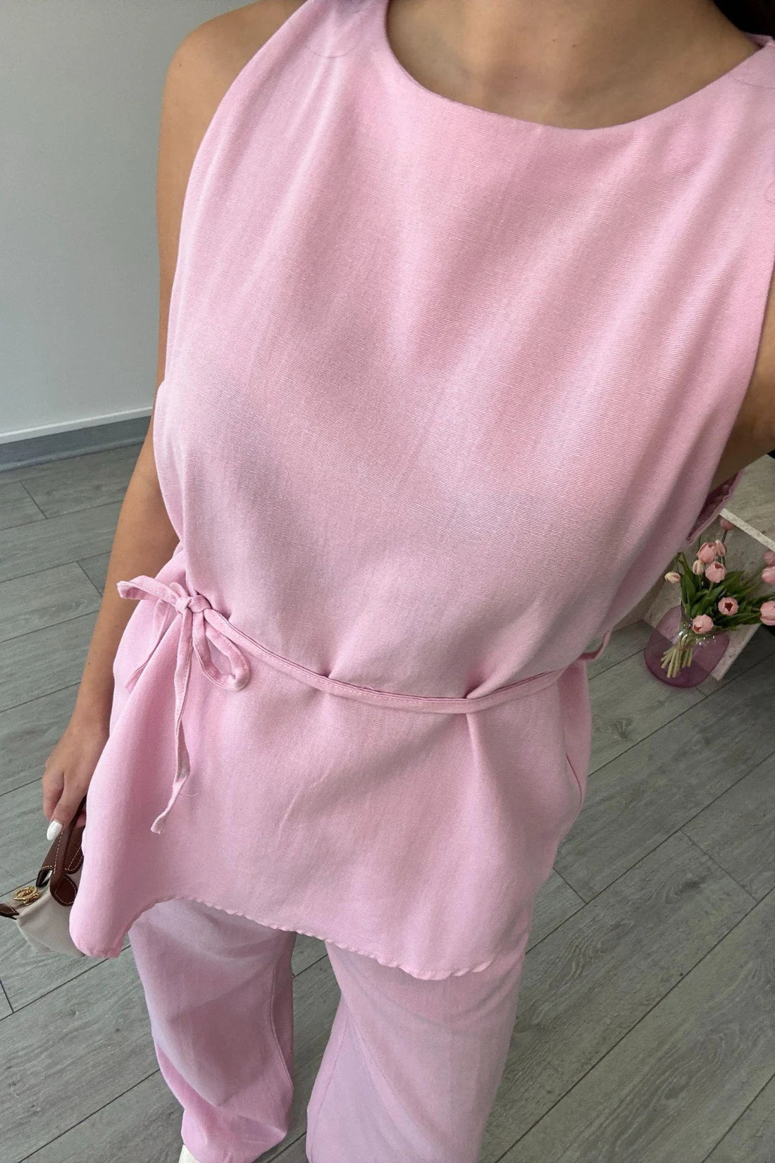 "Zara" - Premium Quality Cotton Tailored Shirt & Wide Pants Co-ord Set