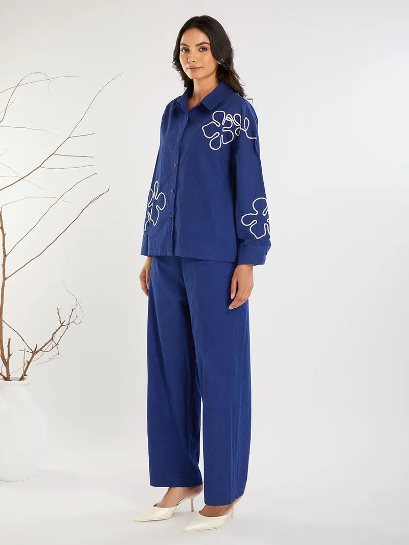 Dori Embroidered Poplin Co-ord Set